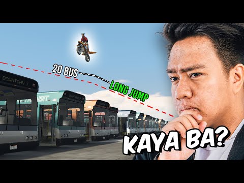 Jumping Over 20 Bus With A Motorcycle sa GTA V