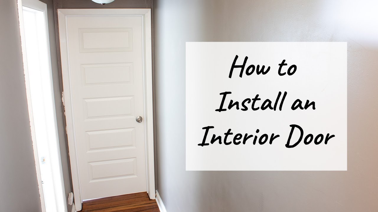 How to Install an Interior Door YouTube