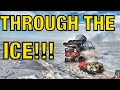 Ice Quake! Polaris General Falls through Ice on Lake Winnebago! [UTV Ice Camping & Ice Fishing]