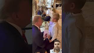 Donald Trump spending the weekend with his grandson and #shorts
