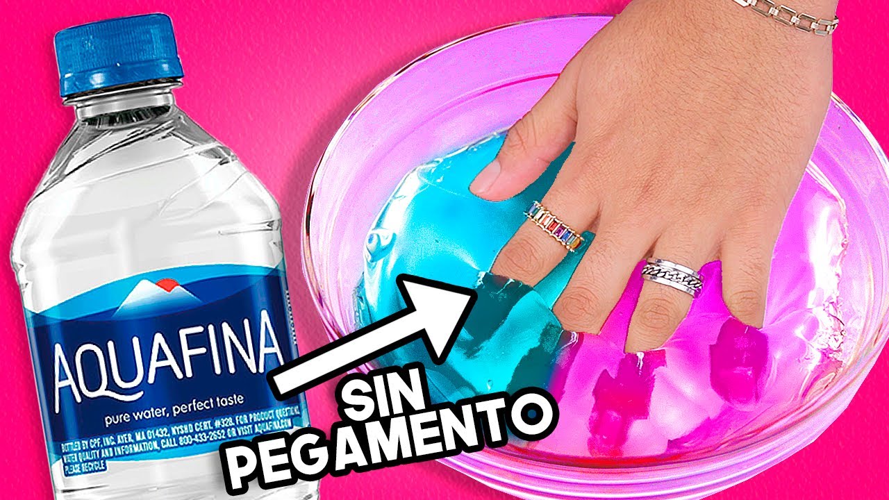 SLIME DE AGUA! ? SIN PEGAMENTO no Borax WATER SLIME! - YouTube