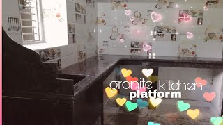 granite kitchen platform and tiles 2018