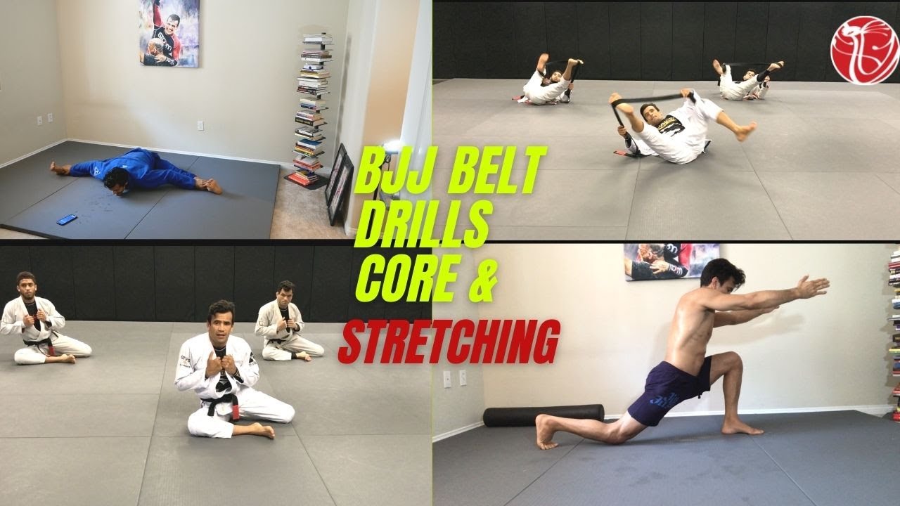 Jiu Jitsu Belt Solo Drills /Core & Stretching Cobrinha BJJ YouTube