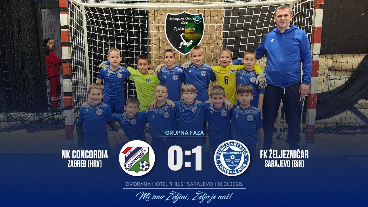 Šampion Junior Kup 2026 Sarajevo: NK CONCORDIA [HRV] - FK ŽELJEZNIČAR [BiH] 0:1