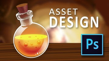 Lava Potion Game Asset Tutorial in Photoshop - full game design tutorial