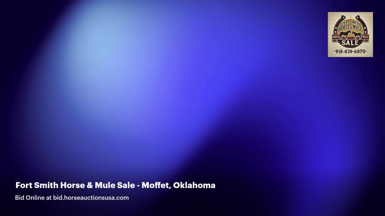 Fort Smith Horse & Mule Sale - Moffett, Oklahoma