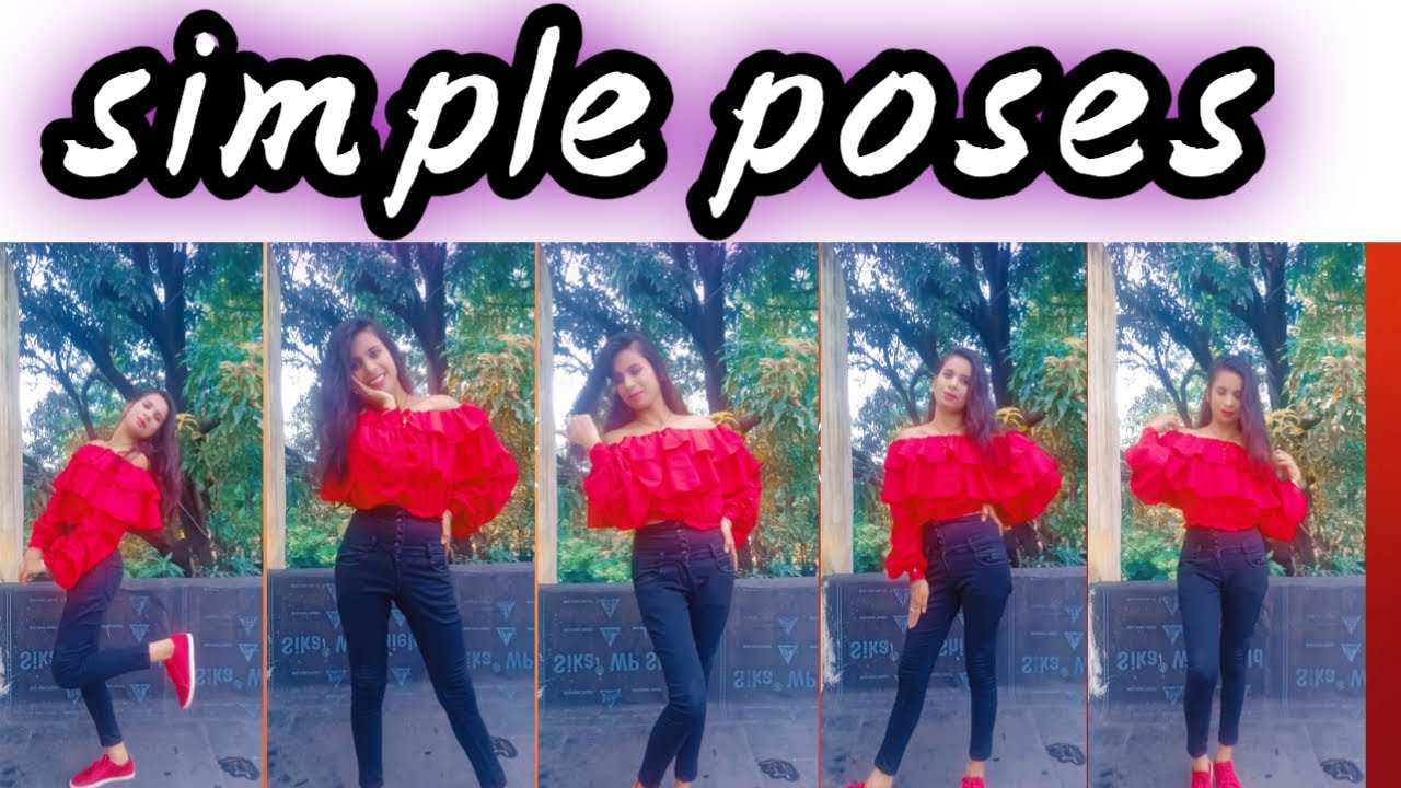 Simple jeans top pose / jeans top standing poses for girl / new style