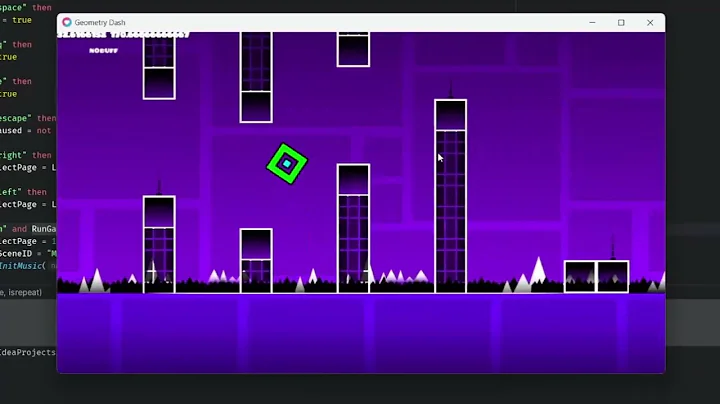 Remaking Geometry Dash in Lua (Love2D) ep. 1: Progress!