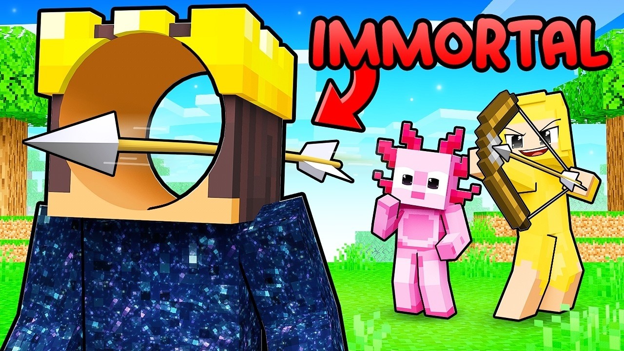 I Added IMMORTALITY To Troll My Friends in Minecraft! Re-Edit @mongo-mc