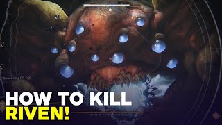 Destiny 2:  How to Kill Riven of a Thousand Voices - Last Wish Raid Guide (Boss 5) Actualización