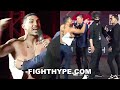 TEOFIMO LOPEZ HEATED ALTERCATION WITH GEORGE KAMBOSOS JR.; NEARLY COME TO BLOWS & GET PHYSICAL
