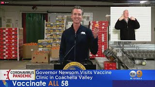 Gov. Newsom Praises Farm Workers In Coachella Valley