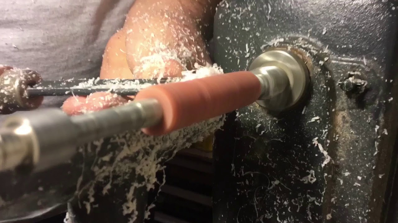 TURNING A COPPER FLAKE CROCHET HOOK SET