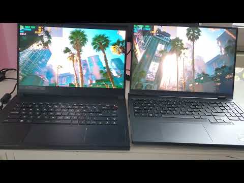 RTX 4070 vs RTX 3060 Laptop 1080p benchmark 2023 -  Cyberpunk 2077