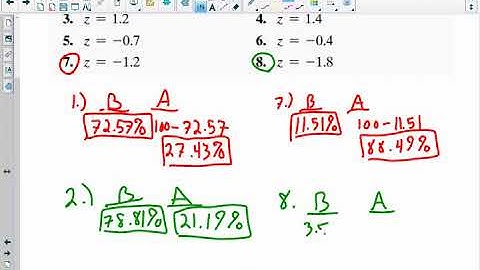 MGF1106 - 12.5 Problem Solving with the Normal Distribution