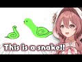 【Vspo/Eng Sub】Moka drew a snake, but it looks like nothing more than a snail.