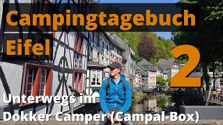 Monschau , Maare, Camping  | Urlaub im DOKKER Minicamper (Campal-Box): Wunderschöne Eifel (2/3)