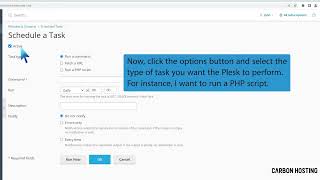 How to create Scheduled Tasks in Plesk   Carbon Hosting