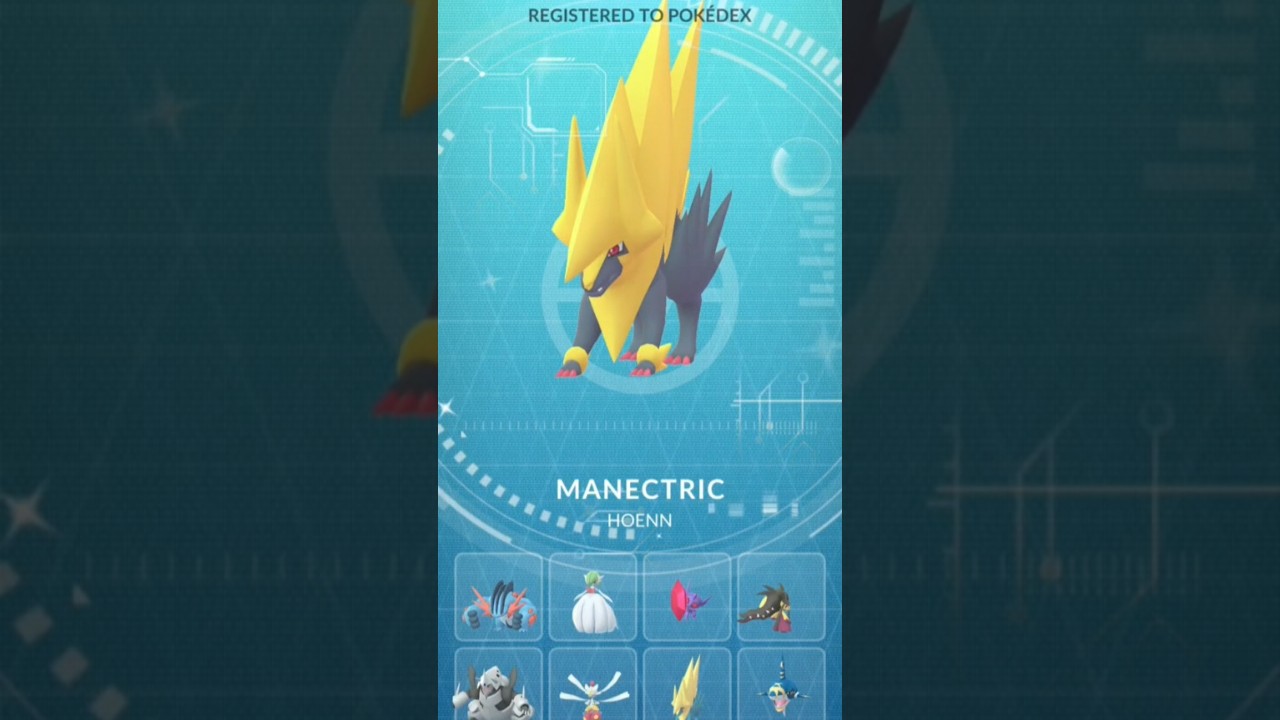 I Caught  and Evolved  Shiny Electrike into Shiny Manectric in Pokemon Go By The Game World