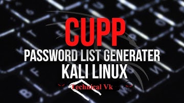 [Hindi] How to create target based Wordlists / Password List in Kali Linux
