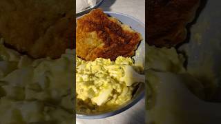 Light Lunch #Friedbread / #biscuit w/ #eggsalad