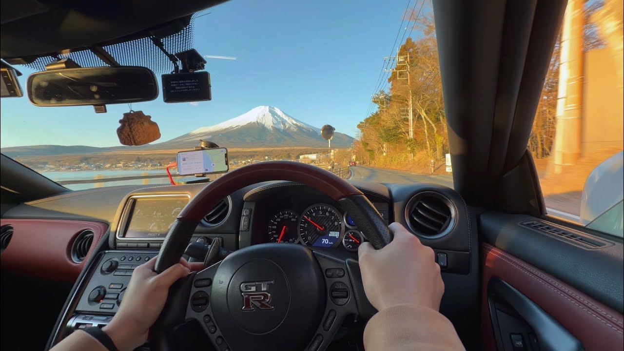 Gtr R35 Human Ride Dawn Drive in a GTR R35|First-Person View, Mt. Fuji |Nissan GTR R35第一人稱 ...