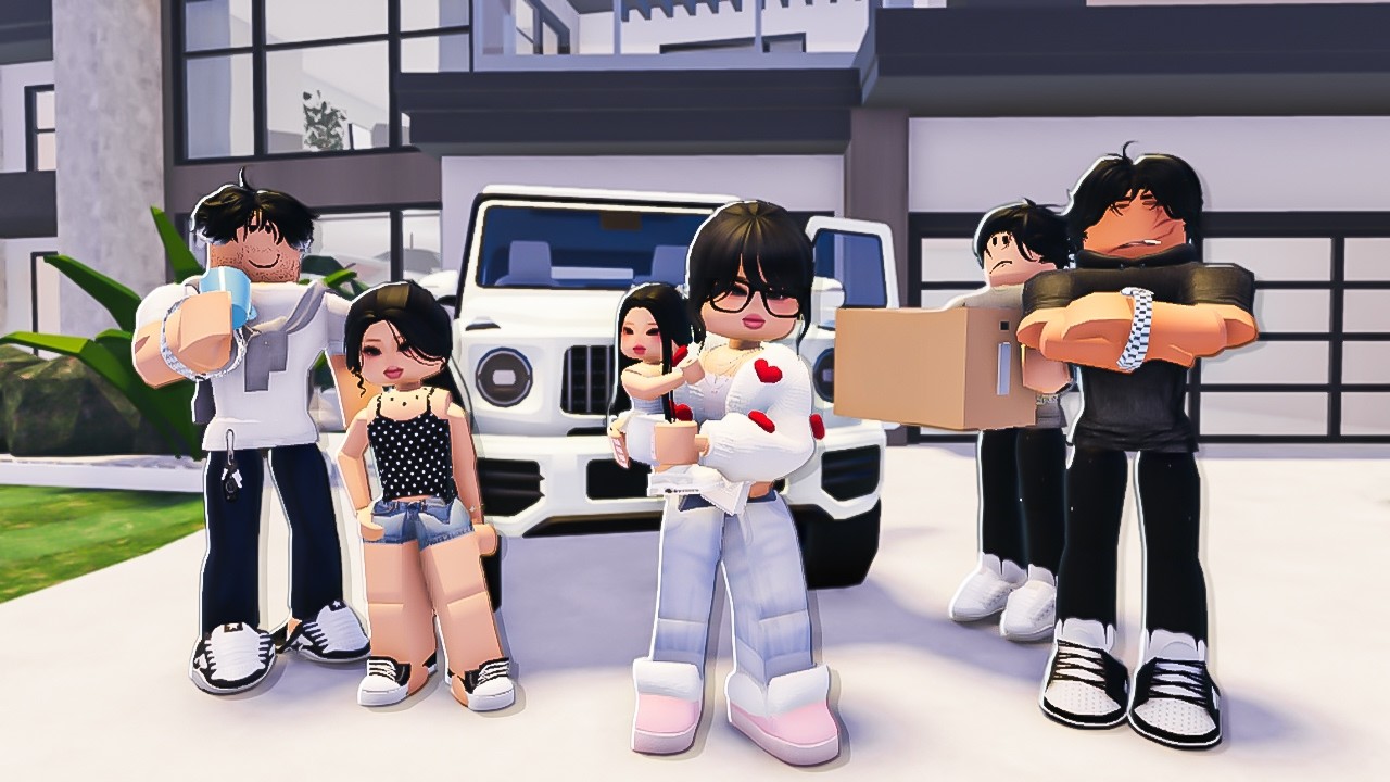 NOTRE DÉMÉNAGEMENT FAMILLE NOMBREUSES DANS BERRY AVENUE ROBLOX RP