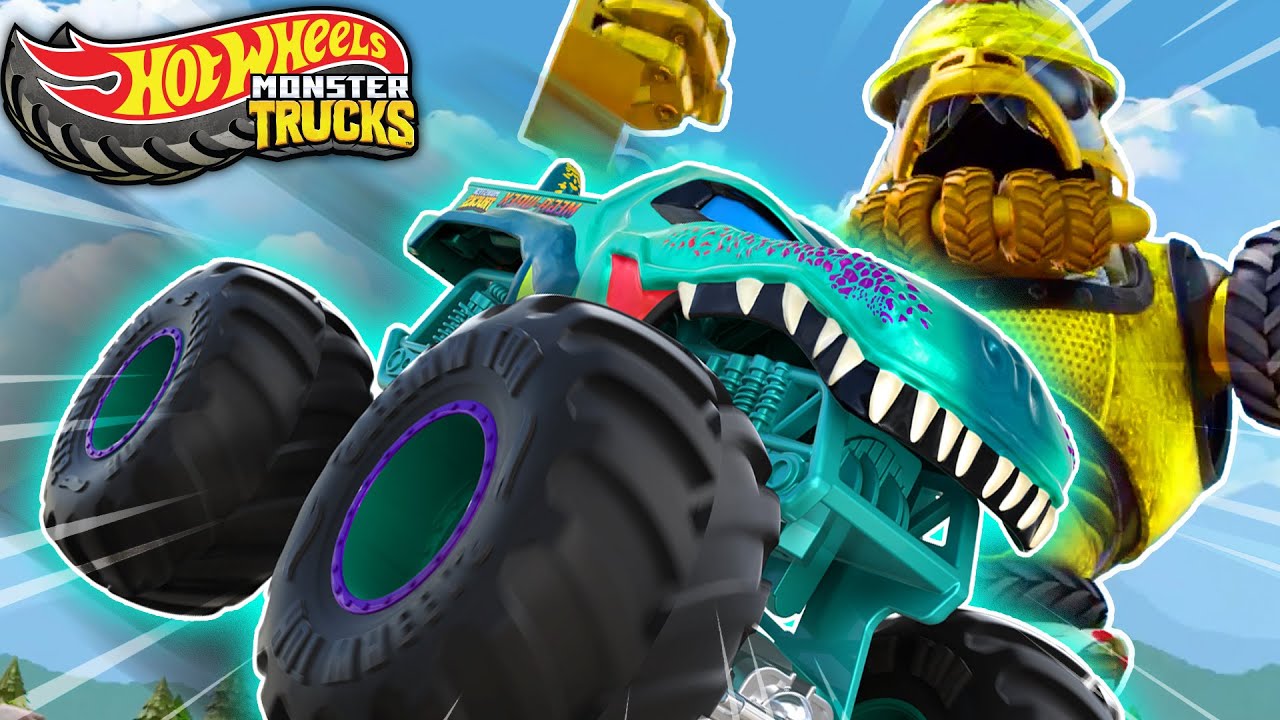 クラッシュジラがホットウィール モンスタートラックスと激突するとき