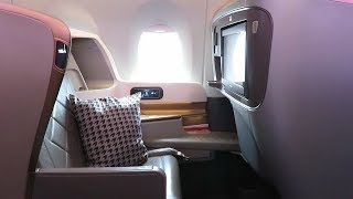 Singapore Airlines A350 Business Class Düsseldorf to Singapore: private flight!