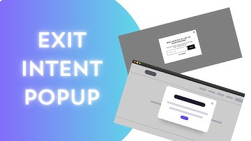 Exit Intent Popup using HTML, CSS & JavaScript | #howtocreateawebsiteusinghtmlandcss #coding #yt