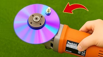 Why is it not Patented?  Insert a Compact Disc into the Angle Grinder and be Amazed😱!!