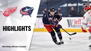 Red Wings @ Blue Jackets 3\/2\/21 | NHL Highlights