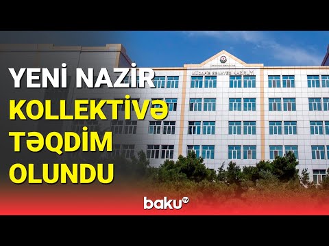 Azərbaycanın müdafiə sənayesi naziri Vüqar Mustafayev kollektivə təqdim olunub