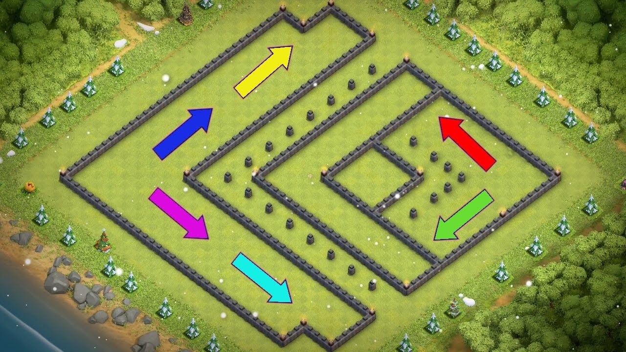 New BEST Th11 Trophy Base/War Base [2017] - (Trap Base, Dead Zones Funnel) - Anti-Bowler