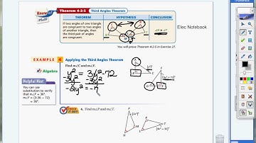 GEOM 4.2 Example 4  Third Angles Theorem