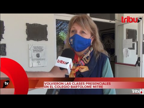 PATRICIA PAUTASSO: VOLVIERON LAS CLASES PRESENCIALES EN EL COLEGIO BARTOLOMÉ MITRE.