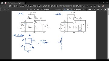 Example BJT - with Voltage Divider Bias and Bypass Capacitor at RE (Part 1)