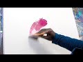 Masking Tape Abstract Painting Demo With Acrylic Paint | Media Nocte