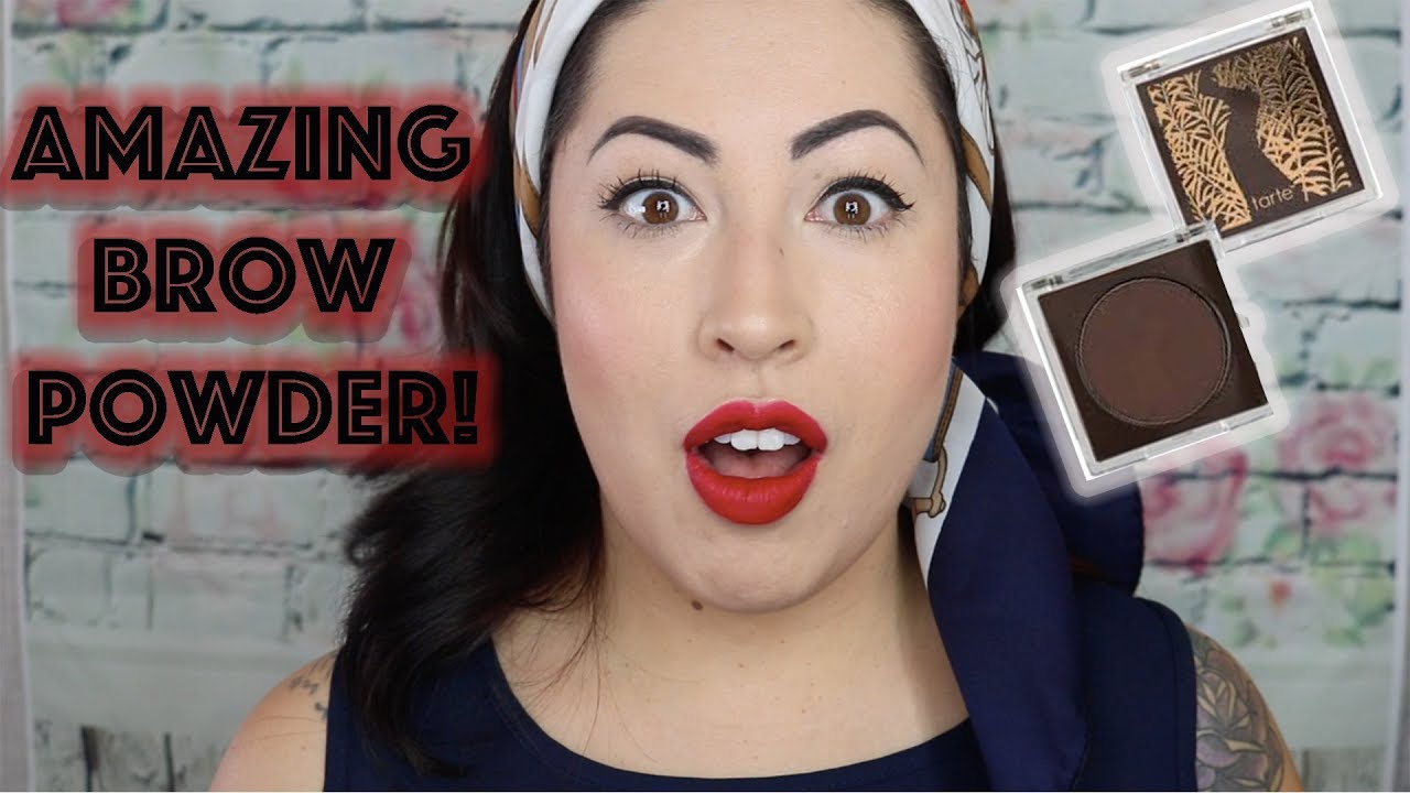 Tarte Amazonian Clay Volumizing Brow Powder Demo & Wear Test YouTube
