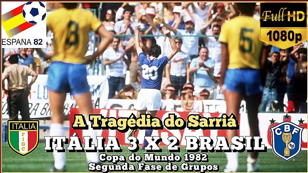 🇧🇷Brasil 2 x 3 Itália🇮🇹 | A Tragédia do Sarría | ● Copa do mundo 1982🇪🇸 | Melhores Momentos em HD