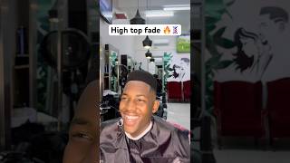 HIGH TOP FADE 🔥💈 how clean is that #haircut