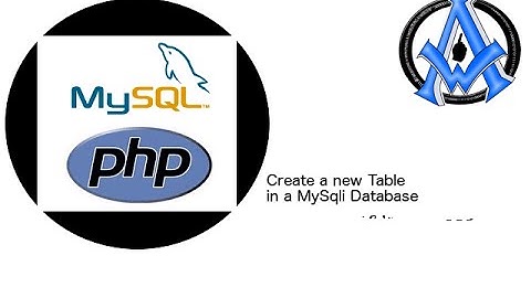 CREATE A NEW TABLE IN A MYSQLI DATABASE