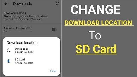 How to Change Default Download Location to SD Card | Change Storage Location Internal to External
