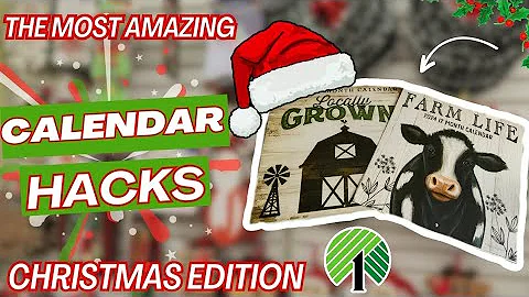 *New*Dollar Tree Calendar HACKS! Amazing Christmas Decor😱✨️ #easy#diy#home#fyp#christmas#dollartree