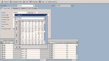 SAP Invoice Posting With Input Tax