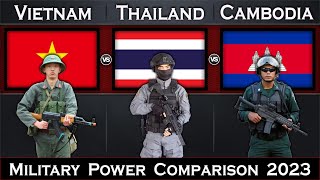 Vietnam vs Thailand vs Cambodia Military Power Comparison 2023 | Global Power