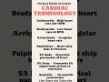 cardiac terminologies #medical #nursing #bscnursing #gnm #norcet #aiims #medicaleducation