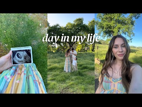 DAY IN MY LIFE PREGNANT | ultrasound, announcement photoshoot, life updates