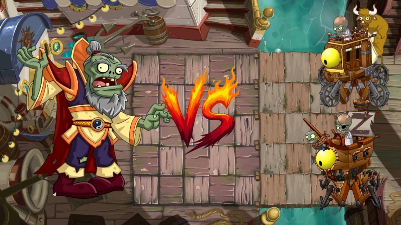 Qigong Master vs Zombot Plank Walker Zombot War Wagon