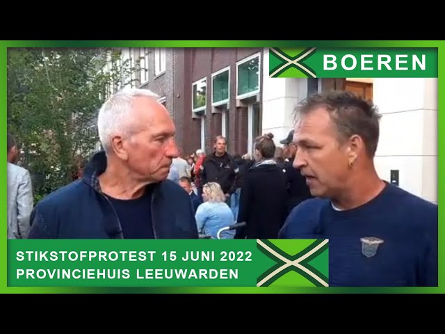 Stikstofprotest Provinciehuis Leeuwarden 15 juni 2022